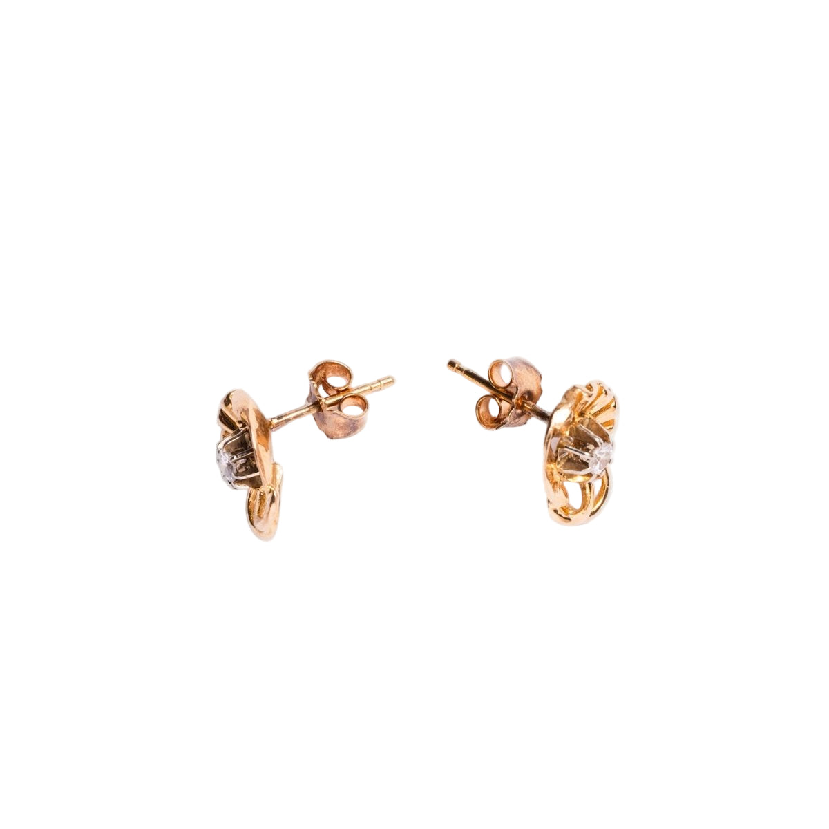 Boucles d'oreilles en or et diamants - Castafiore
