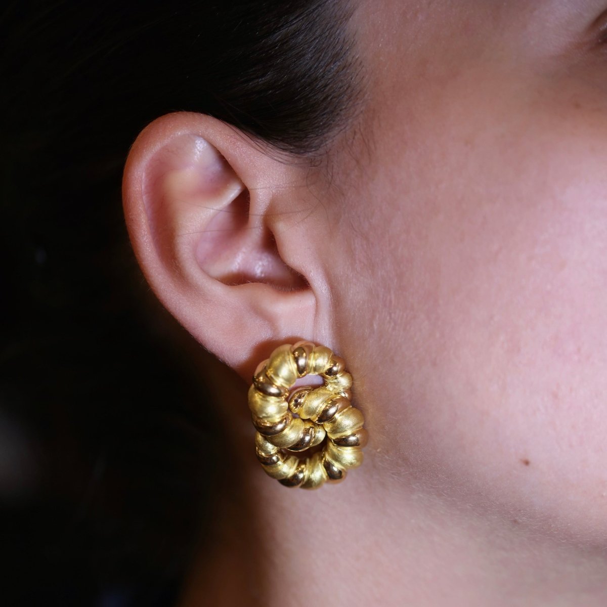 Boucles d’oreilles en or jaune - Castafiore