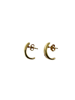 Boucles d'oreilles en or jaune, citrine, topaze bleue, péridot et améthyste - Castafiore