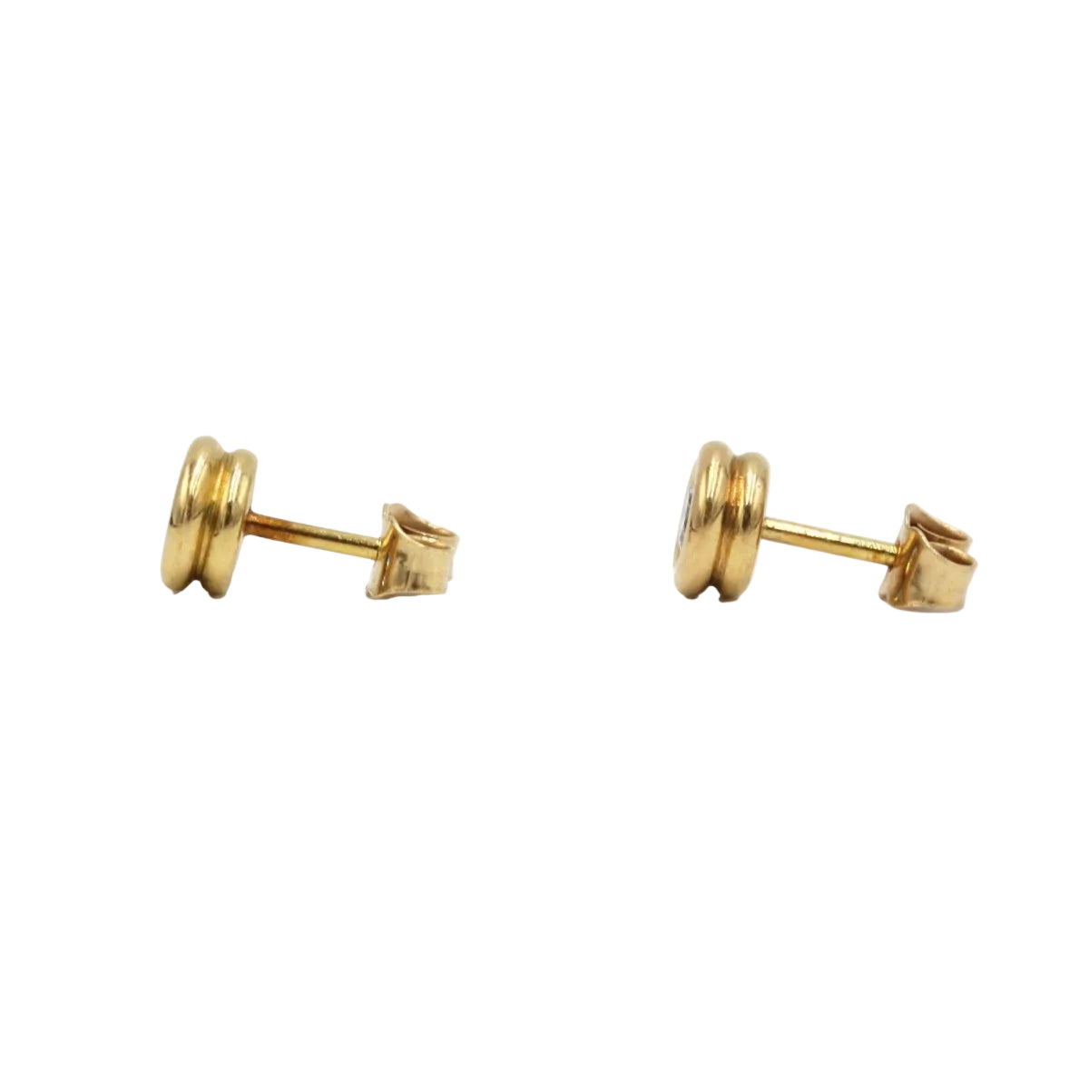 Boucles d'oreilles en or jaune & diamants - Castafiore