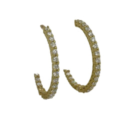 Boucles d'oreilles en or jaune et diamants - Castafiore