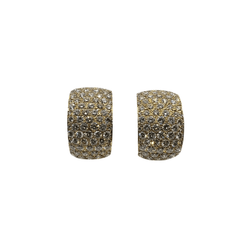 Boucles d'oreilles en or jaune et diamants - Castafiore