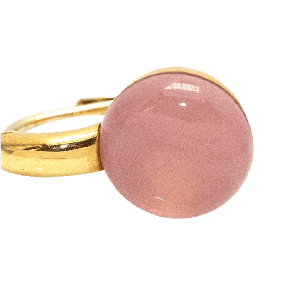 Boucles d'oreilles en or jaune et quartz - Castafiore