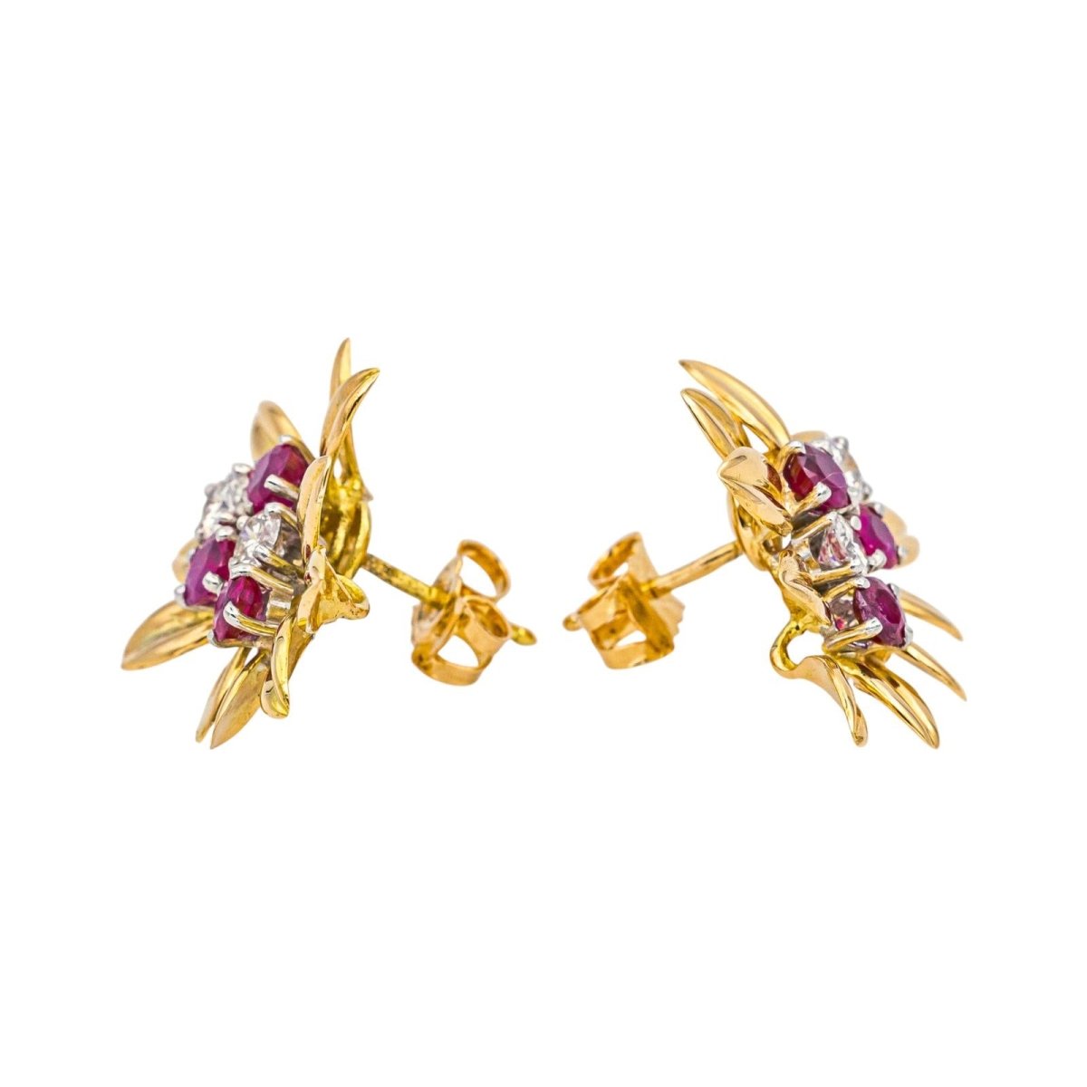 Earrings Yellow gold diamond