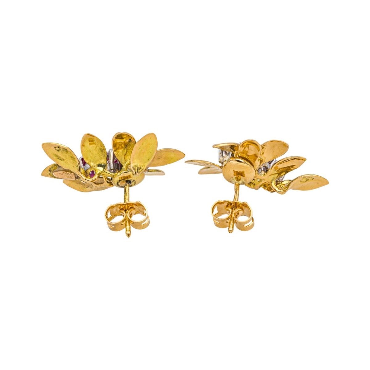 Earrings Yellow gold diamond