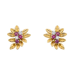 Earrings Yellow gold diamond