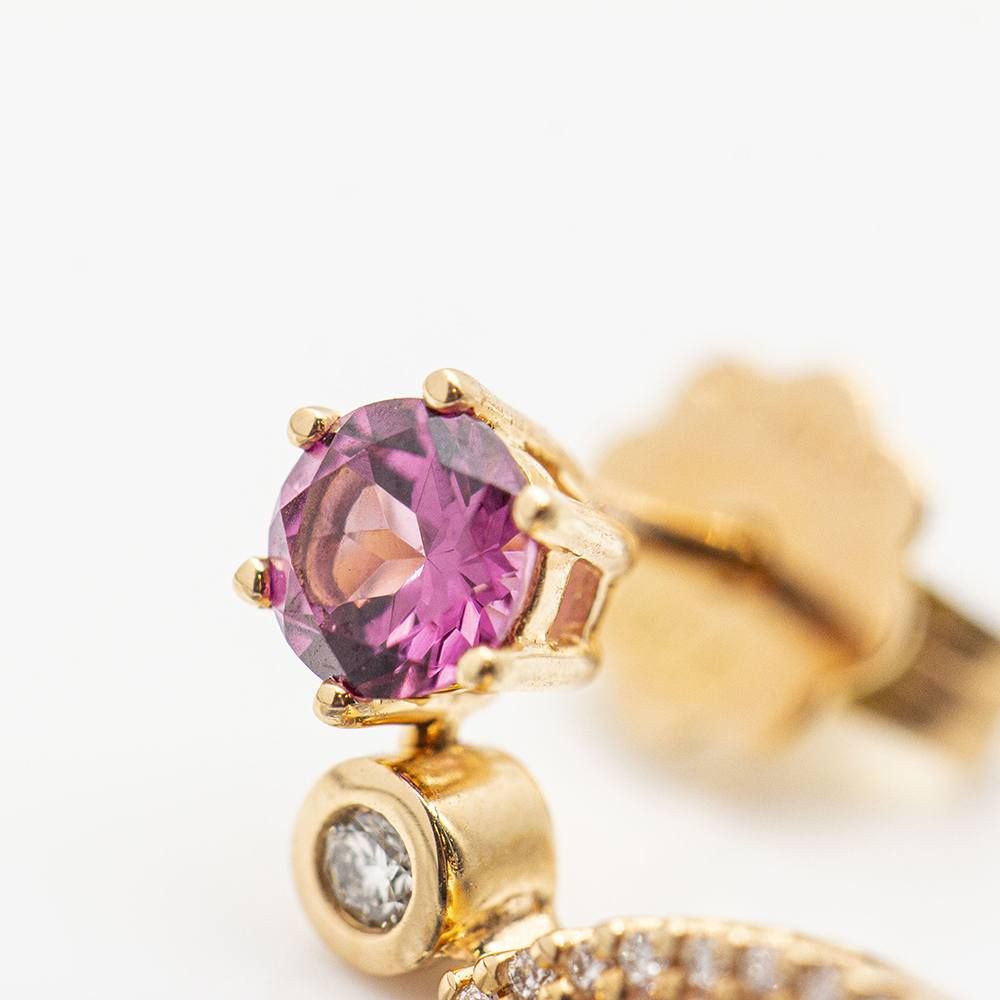 Boucles d'oreilles RODOLIT en or et diamants