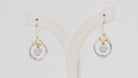 Boucles d'oreilles en or rose blanc et diamants - Castafiore