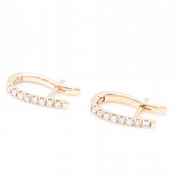 Boucles d'oreilles en or rose et diamants - Castafiore