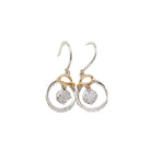 Boucles d'oreilles en or rose, or blanc et diamants - Castafiore