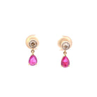 Boucles d’oreilles en or, rubis et diamants - Castafiore