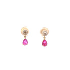 Boucles d’oreilles en or, rubis et diamants - Castafiore