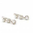 Boucles d'oreilles en platine et diamants - Castafiore