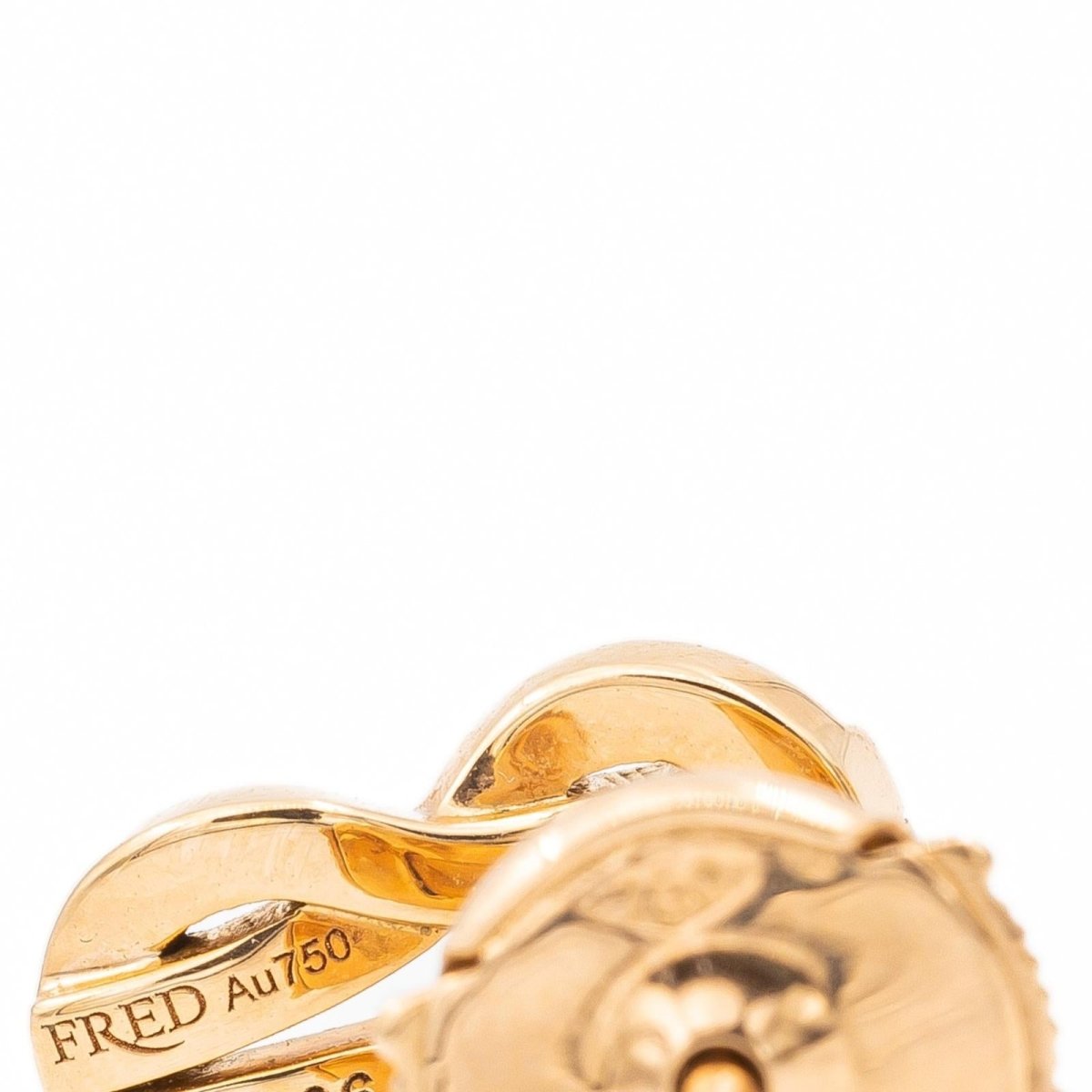 Boucles d'oreilles FRED "Chance Infinie" en or rose et diamants - Castafiore