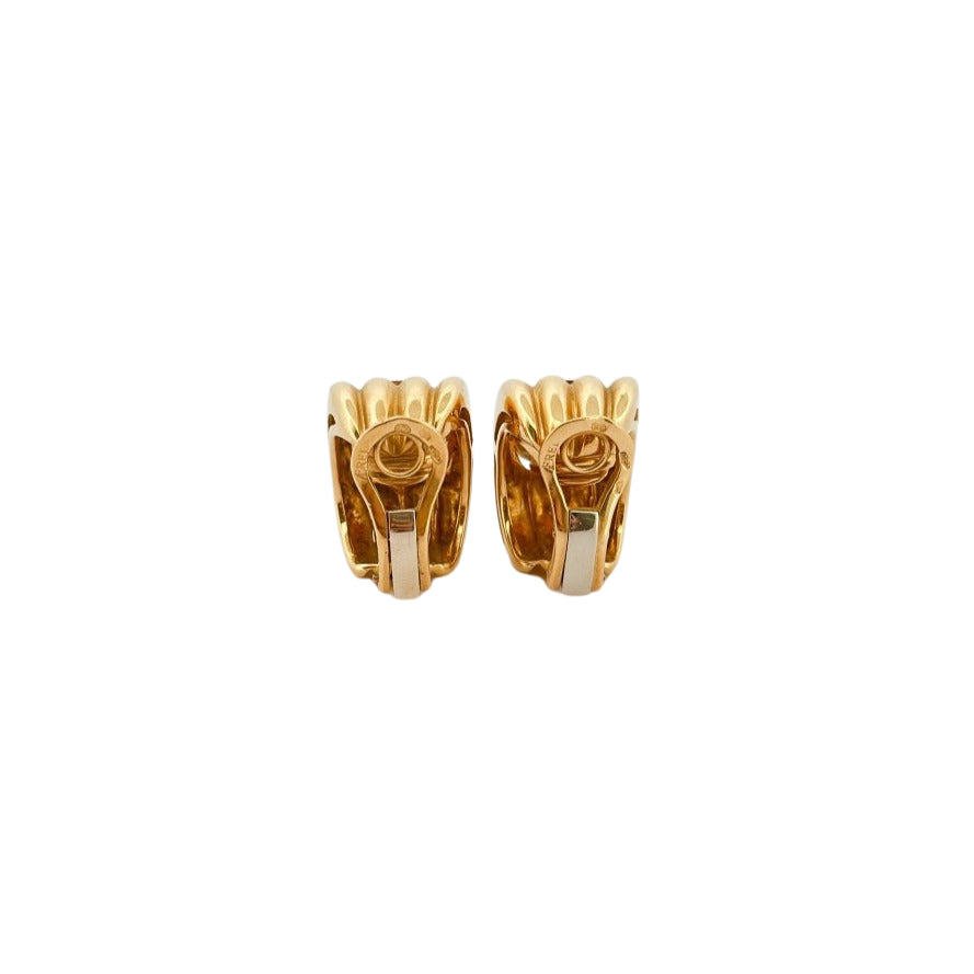 Boucles d'oreilles Clip FRED en or jaune et citrine