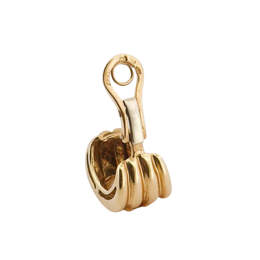 Boucles d'oreilles Clip FRED en or jaune et citrine