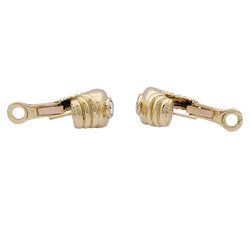 Boucles d'oreilles Fred, or jaune, diamants. - Castafiore