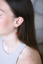 Boucles d'Oreilles Gouttes Corail - Castafiore