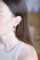 Boucles d'Oreilles Gouttes Corail - Castafiore