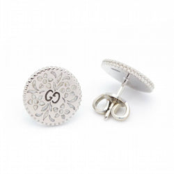 Boucles d'oreilles GUCCI en or blanc et métal - Castafiore