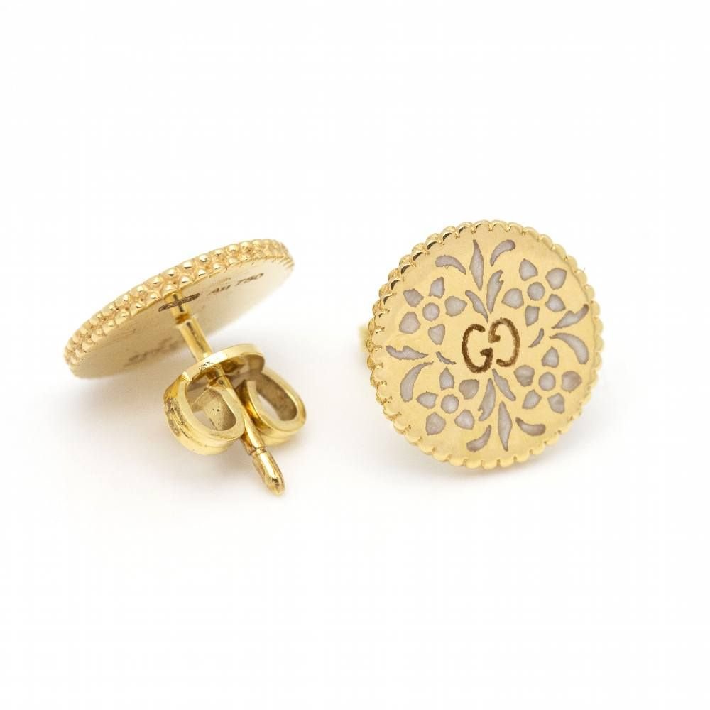 Boucles d'oreilles GUCCI en or, or jaune et métal - Castafiore