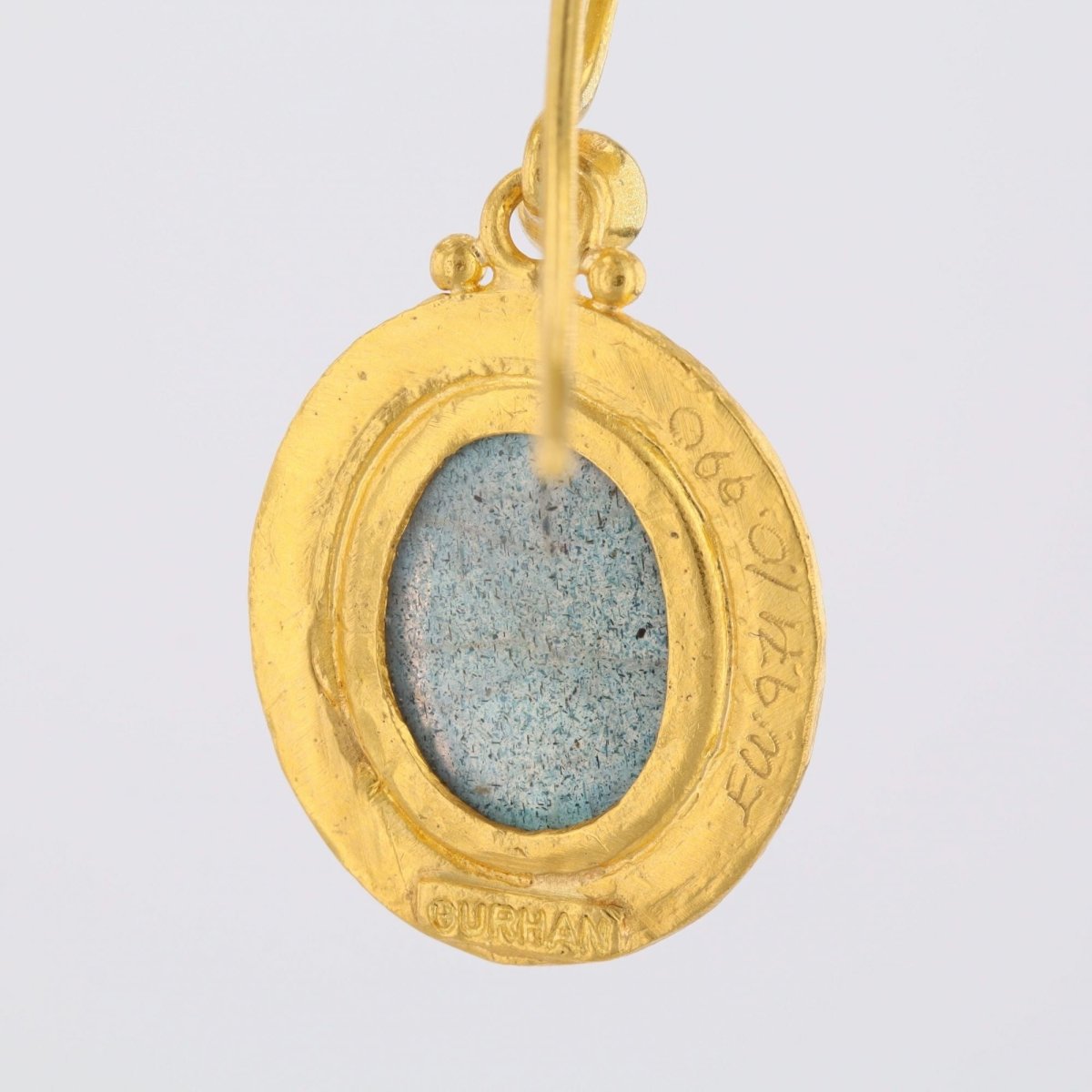 Earrings gold and labradorite Gurhan