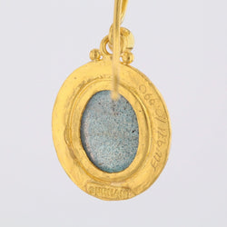 Earrings gold and labradorite Gurhan