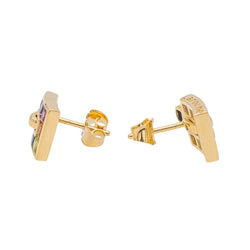 Boucles d'oreilles Guy Laroche Or Jaune avec Cordiérite - Castafiore