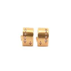 Boucles d'oreilles H. STERN en or jaune et diamants - Castafiore