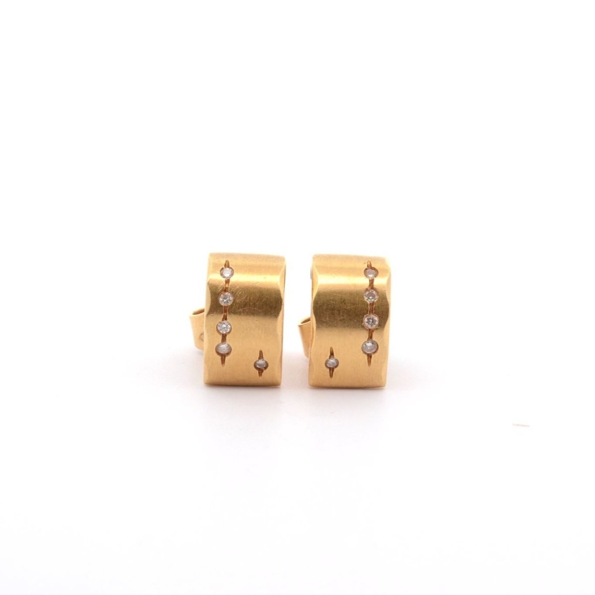 Boucles d'oreilles H. STERN en or jaune et diamants - Castafiore