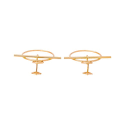 Boucles d'oreilles HERMÈS "Loop" en or rose - Castafiore