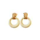 Boucles d'oreilles interchangeables VAN CLEEF & ARPELS en or jaune, onyx, corail blanc et diamants - Castafiore