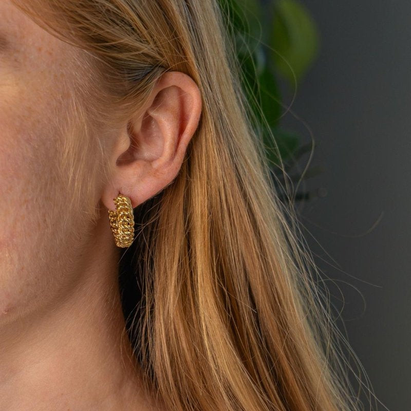 Boucles d'oreilles Maille Américaine Or jaune - Castafiore