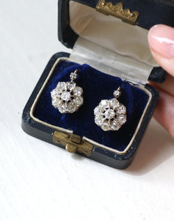 Boucles d'Oreilles Marguerite Diamants 3.00 Cts - Castafiore
