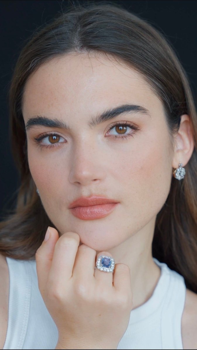 Boucles d'Oreilles Marguerite Diamants 3.00 Cts - Castafiore