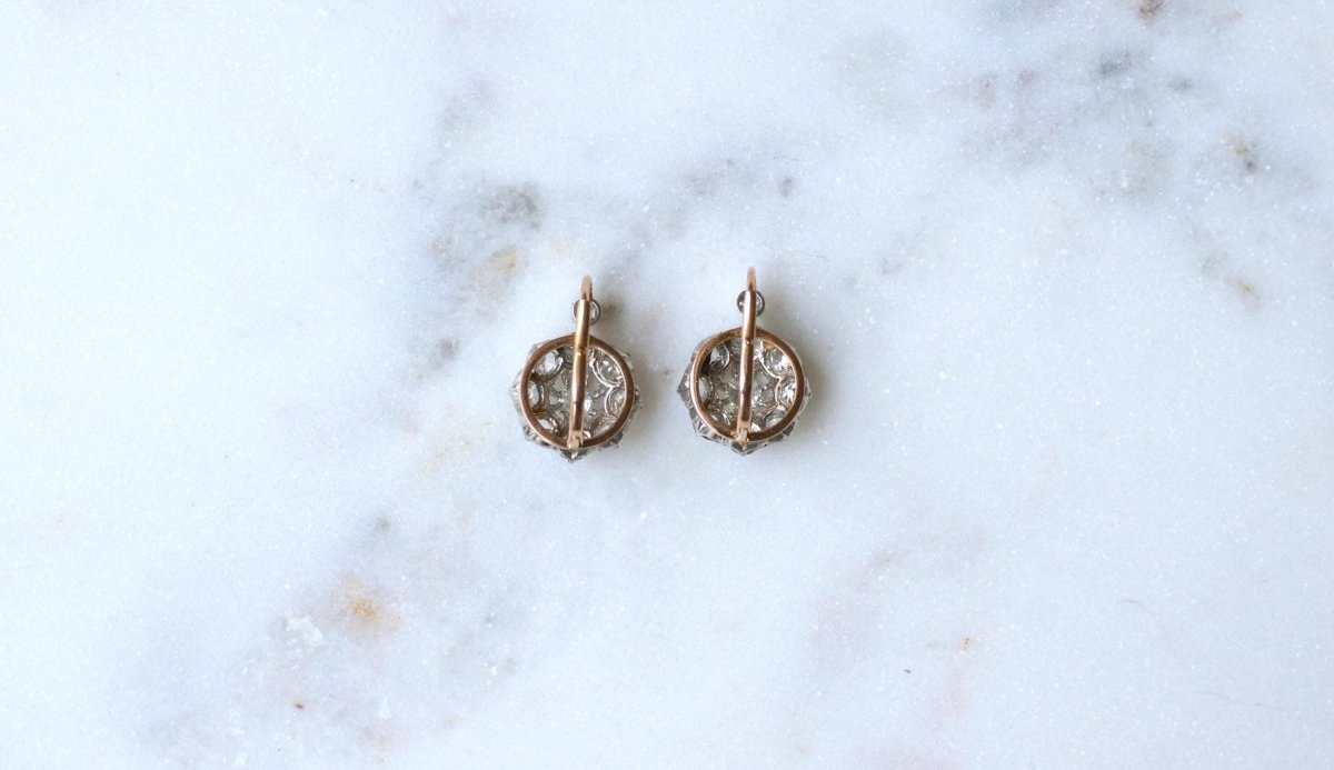 Boucles d'Oreilles Marguerite Diamants 3.00 Cts - Castafiore