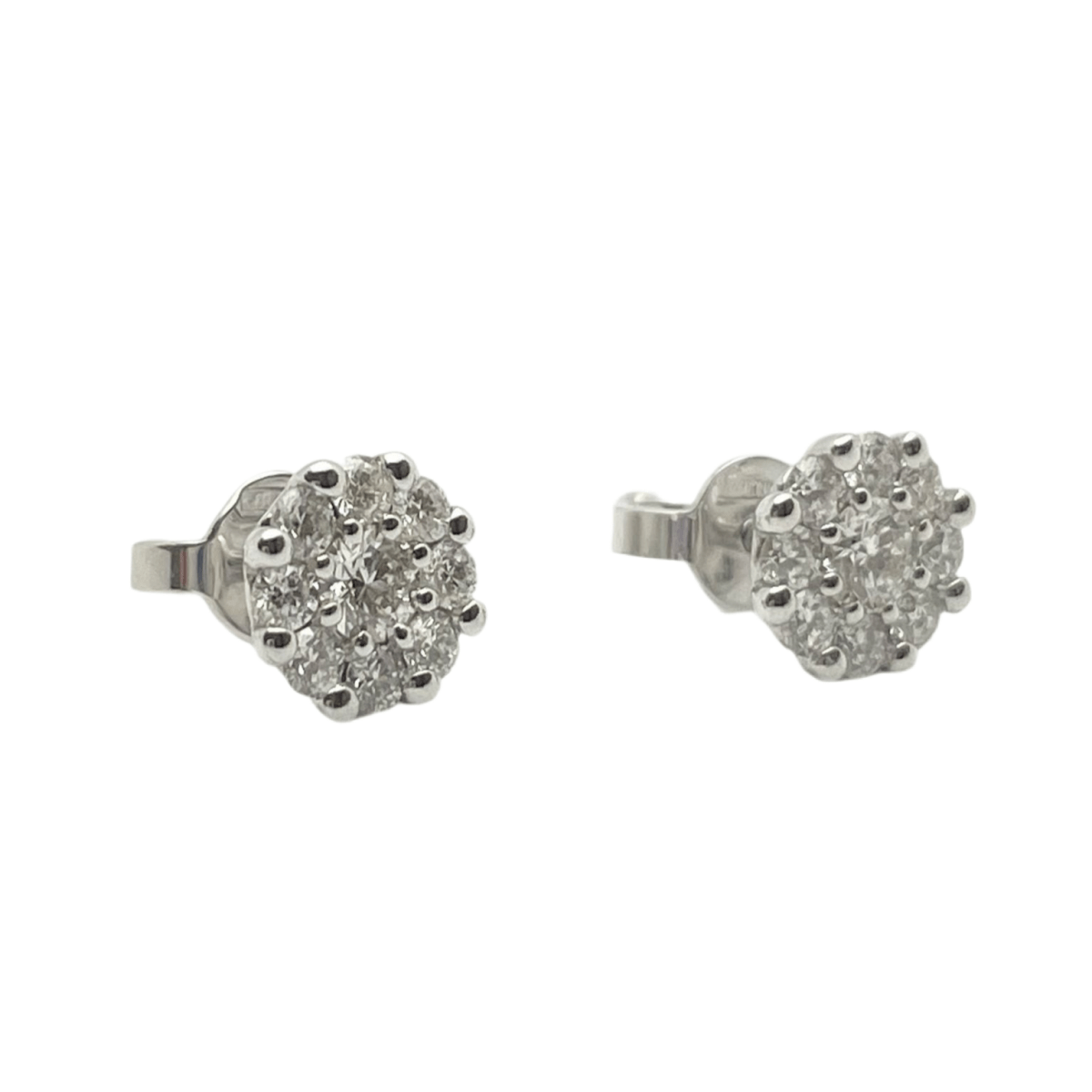 Boucles d'oreilles Marguerite en or et diamants - Castafiore