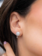 Boucles d'oreilles MONTBLANC "Dame Blanche" en Or blanc et Diamant - Castafiore