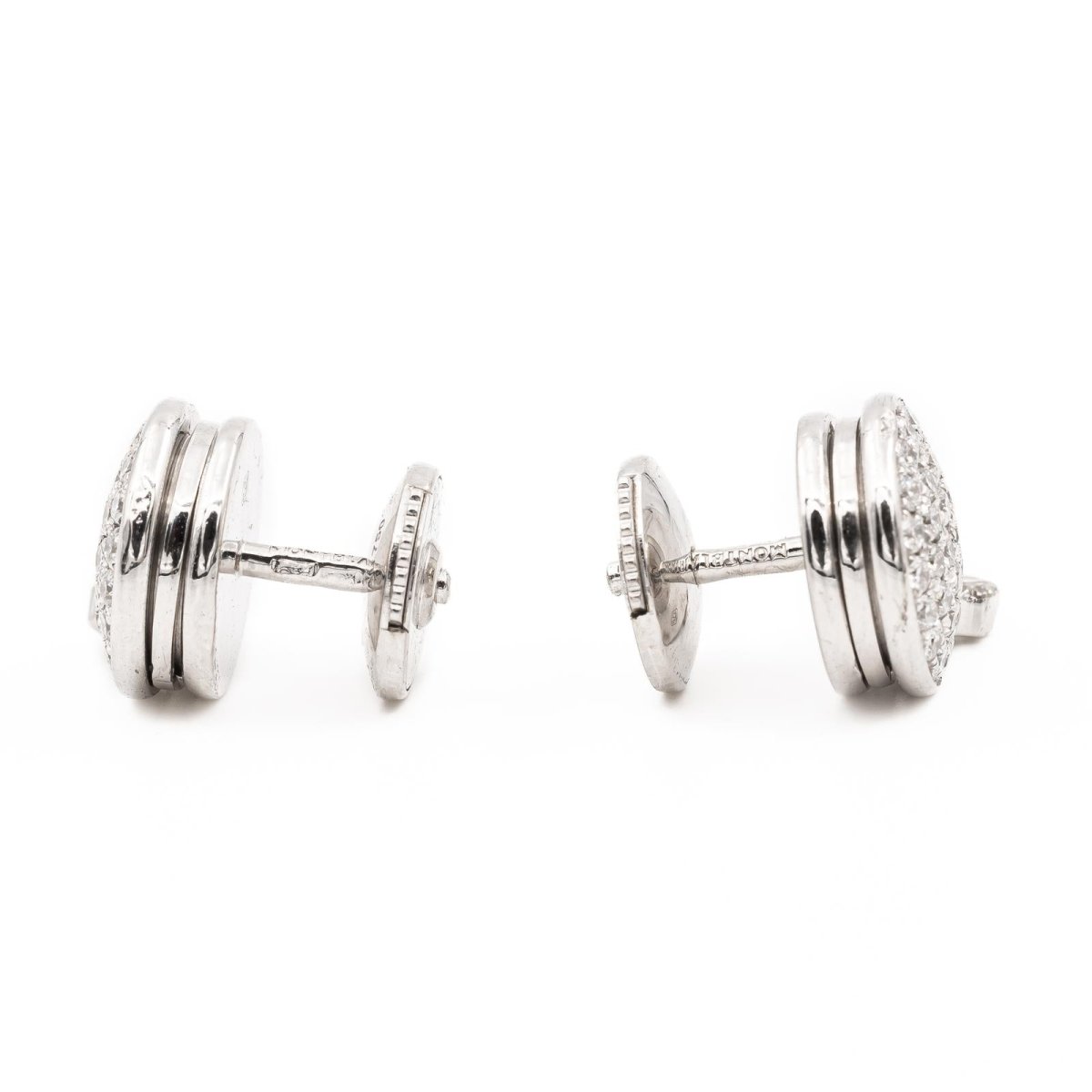 Boucles d'oreilles MONTBLANC "Dame Blanche" en Or blanc et Diamant - Castafiore