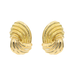 Boucles d'oreilles Motif Turban en Or jaune - Castafiore