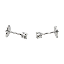 Boucles d'oreilles Or blanc Diamant - Castafiore