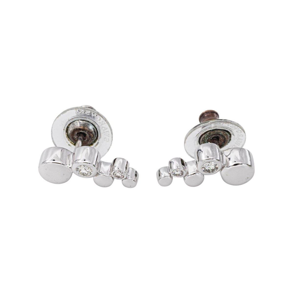Boucles d'oreilles Or blanc Diamant - Castafiore
