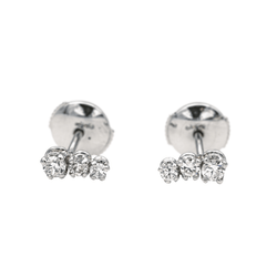 Boucles d'oreilles Or blanc Diamant - Castafiore