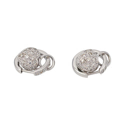 Boucles d'oreilles Or blanc Diamant - Castafiore