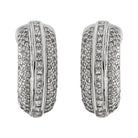 Boucles d'oreilles Or Blanc Diamant - Castafiore