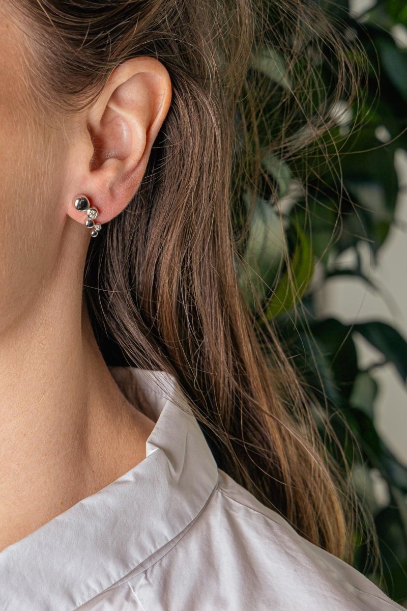 Boucles d'oreilles Or blanc Diamant - Castafiore