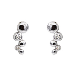 Boucles d'oreilles Or blanc Diamant - Castafiore