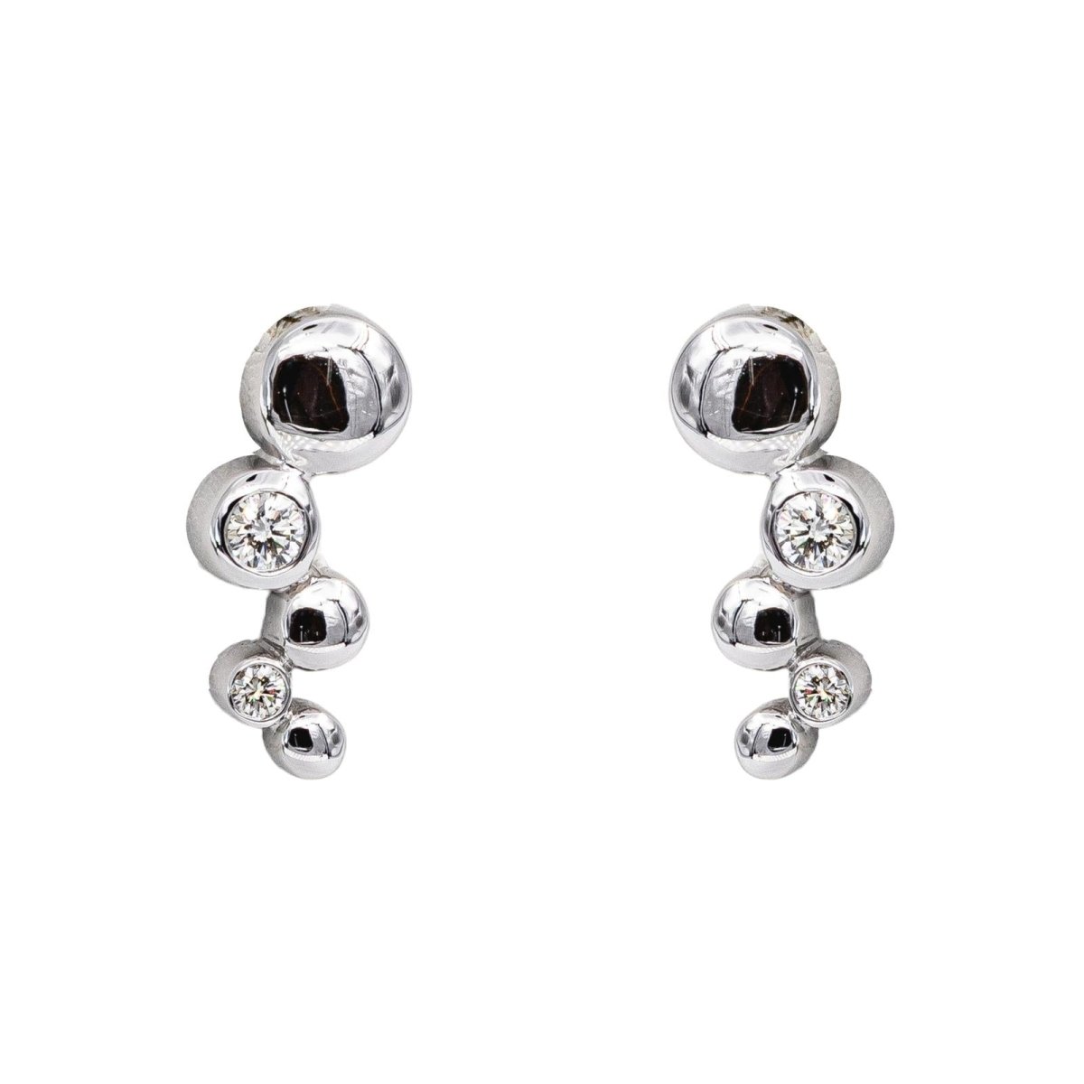 Boucles d'oreilles Or blanc Diamant - Castafiore