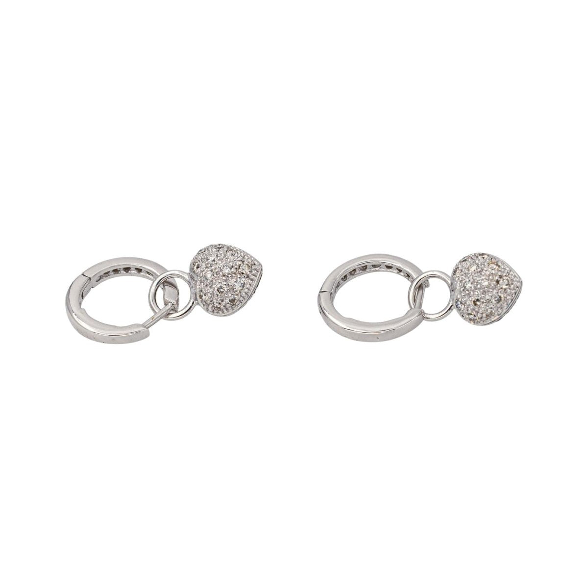Boucles d'oreilles Or blanc Diamant - Castafiore