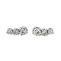Boucles d'oreilles Or blanc Diamant - Castafiore